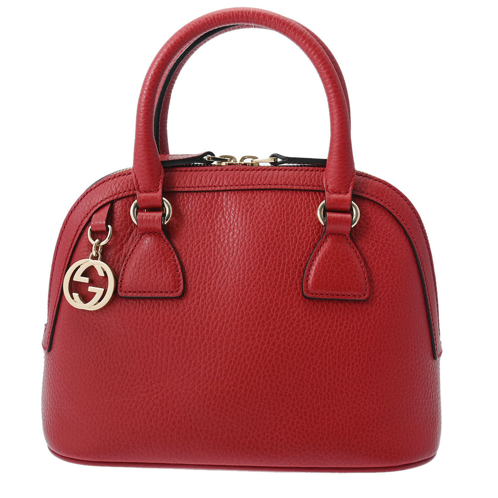 GUCCI red leather bag